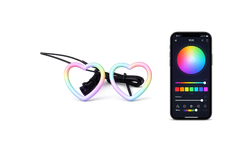 Riglow™ RGB Chasing Heart Halo Rings – 80mm Milky White Diffused Cover (Pair)-1