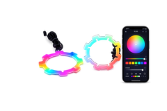 Riglow™ RGB Chasing LED Halo Rings (60mm–100mm)-6