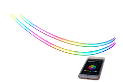 Riglow™ 24" Chasing RGB Sequential Switchback DRL & Turn Signal LED Strip Lights (Silicone Tube Series)-1