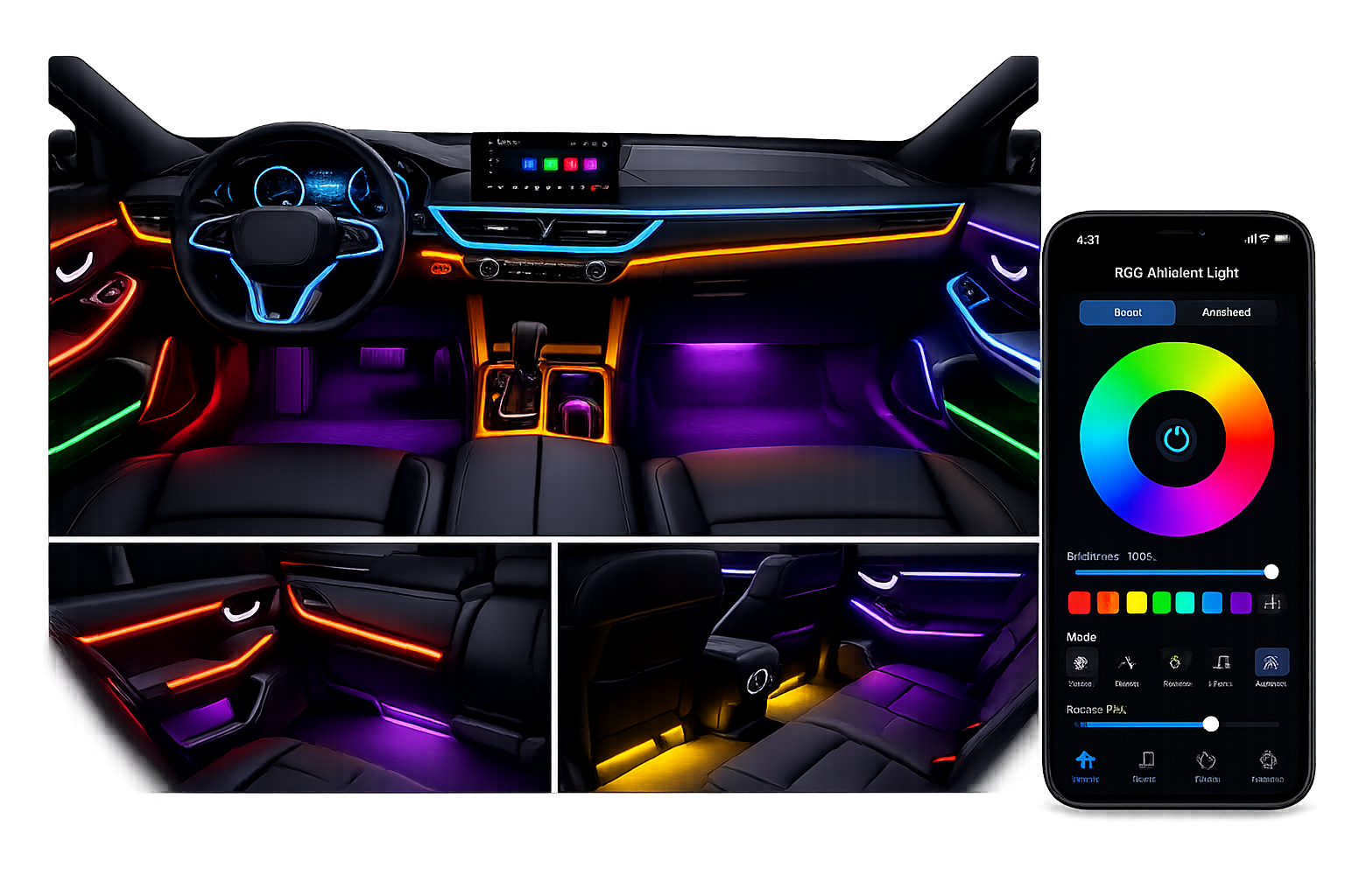 Riglow™ 18-in-1 RGB Ambient Lighting Kit
