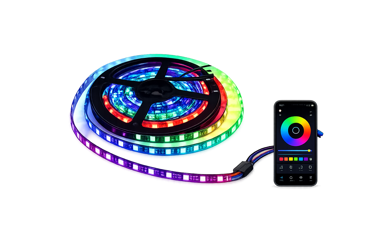 Riglow™ WS2812B Addressable RGB LED Strip – 5M / 300 LEDs-1