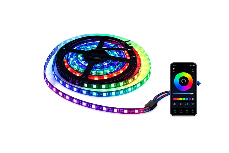 Riglow™ WS2812B Addressable RGB LED Strip – 5M / 300 LEDs-1