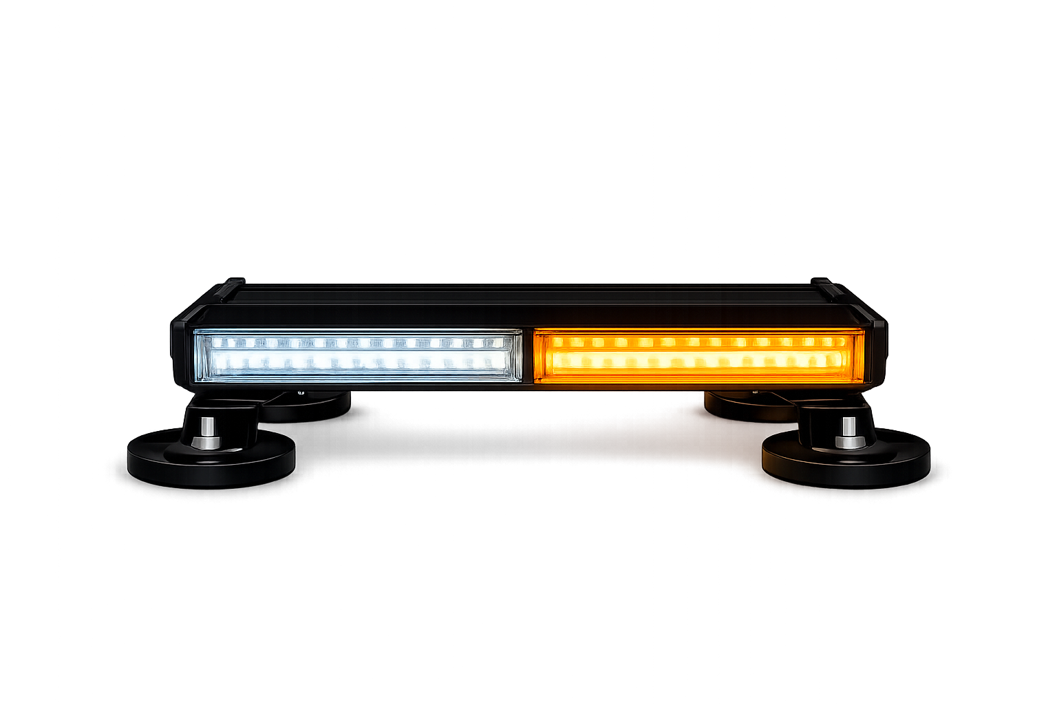 Riglow™ Four-Sided COB LED Magnetic Light Bar – Amber / Amber & White Combo (DC9–30V)