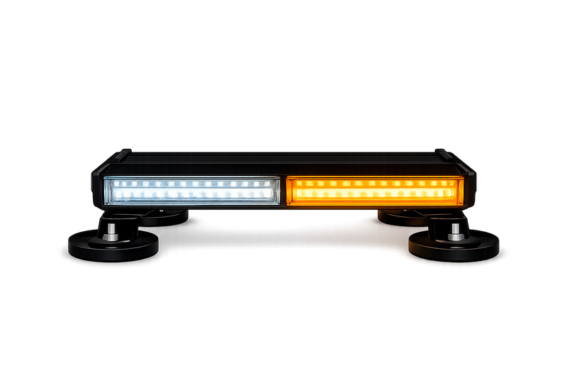 Riglow™ Four-Sided COB LED Magnetic Light Bar – Amber / Amber & White Combo (DC9–30V)-2
