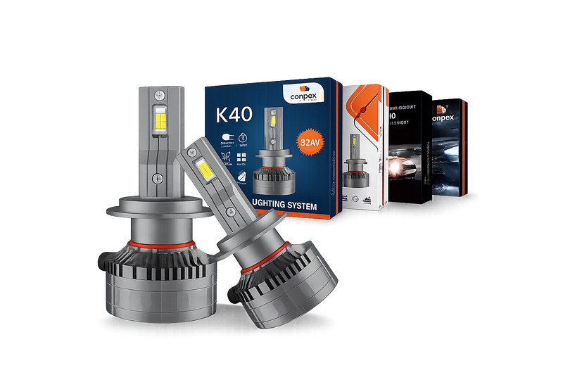 Riglow™ K40 LED Headlight Kit – 64W | 6400LM | 6000K Cool White-1