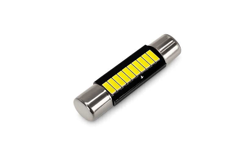 Riglow™ White 9-SMD 28mm 6641 LED Bulb – Vanity Mirror / Sun Visor Light-1