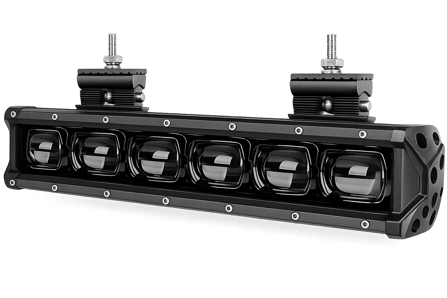 Riglow™ 6D Lens Single Row LED Light Bar – Focus Beam
