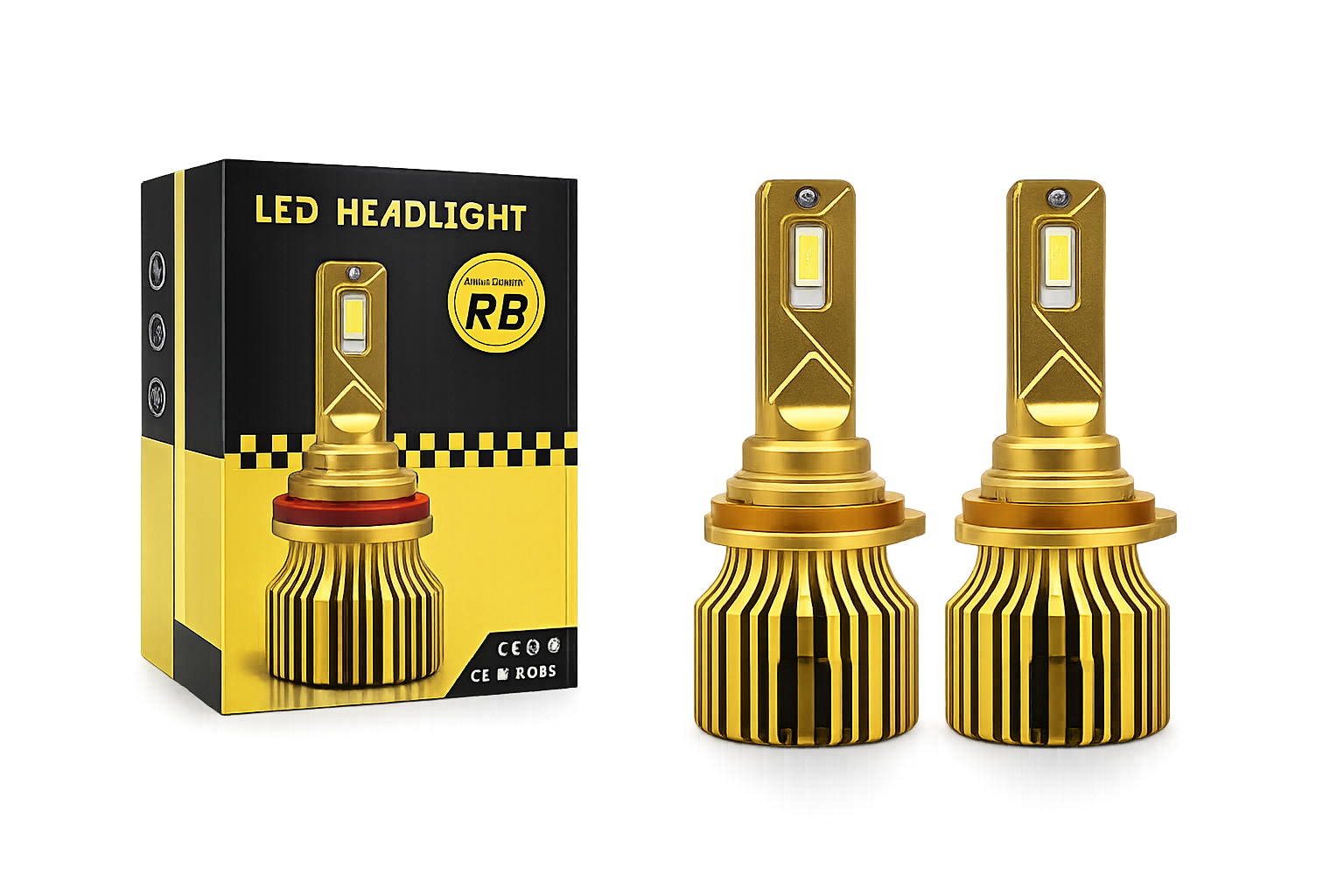 Riglow™ R8 High Power LED Headlight Kit – 110W 20000LM HB4/9006-1