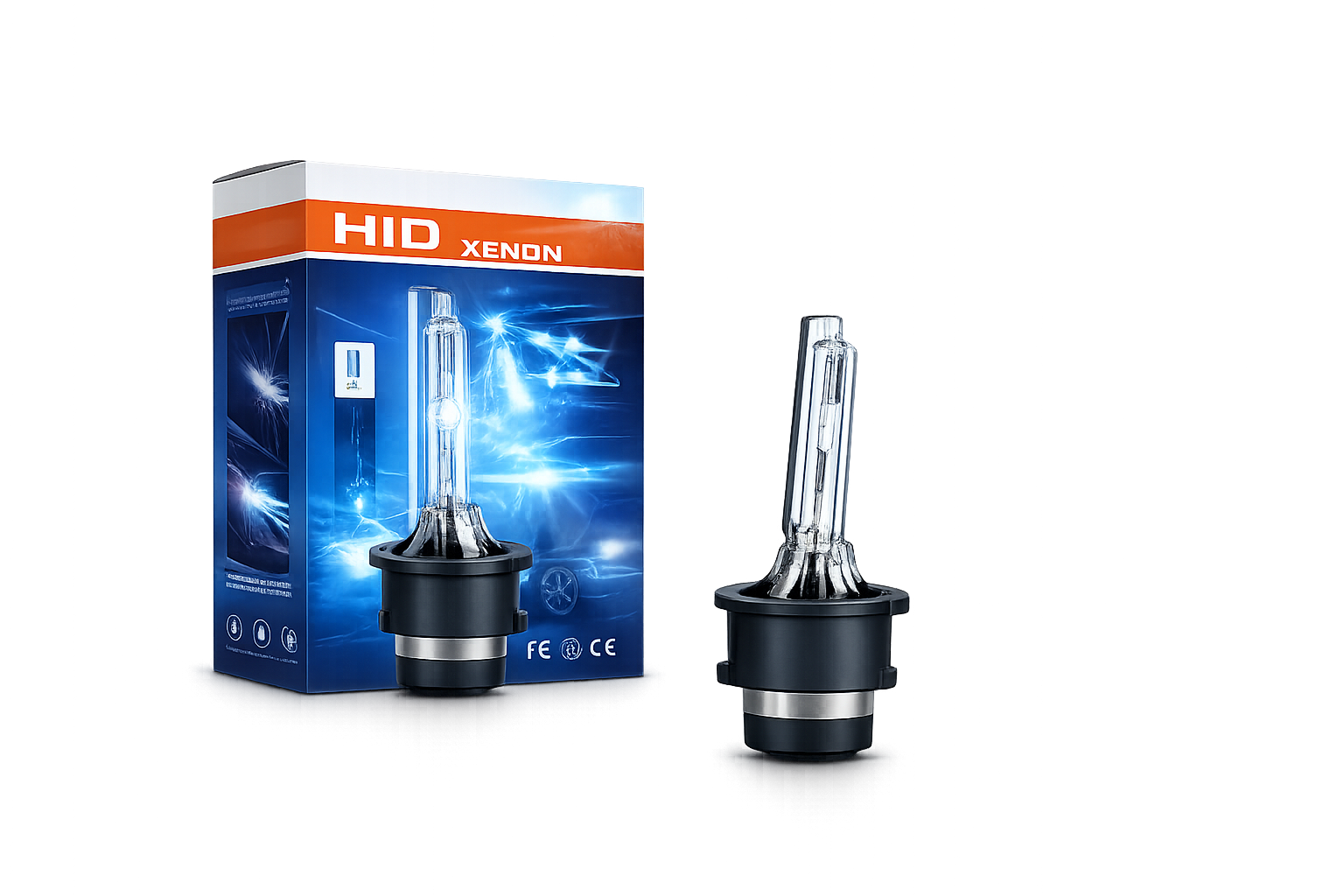 Riglow™ Xenon HID Headlight Bulbs – 6000K Ultra Bright White | Set of 2-4