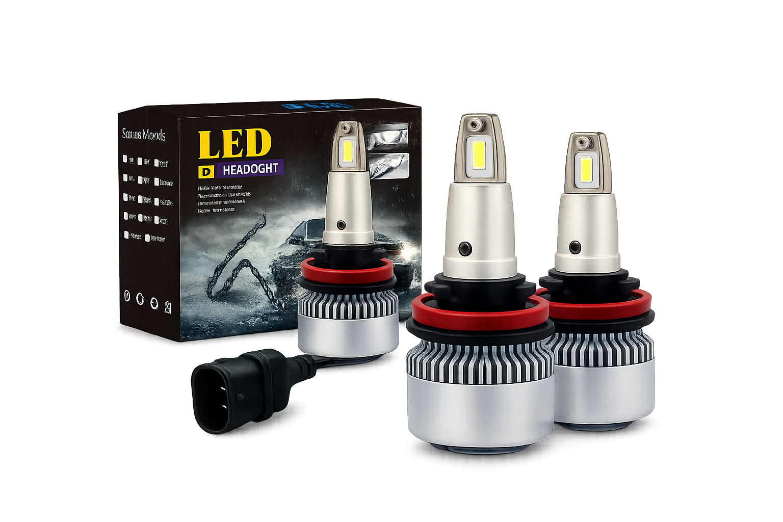 Riglow™ R4 Turbo Mini LED Headlight Kit – 80W 16000LM-1