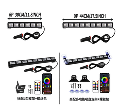 Riglow™ RGBW Chasing LED Light Bar – App & Remote Control-3