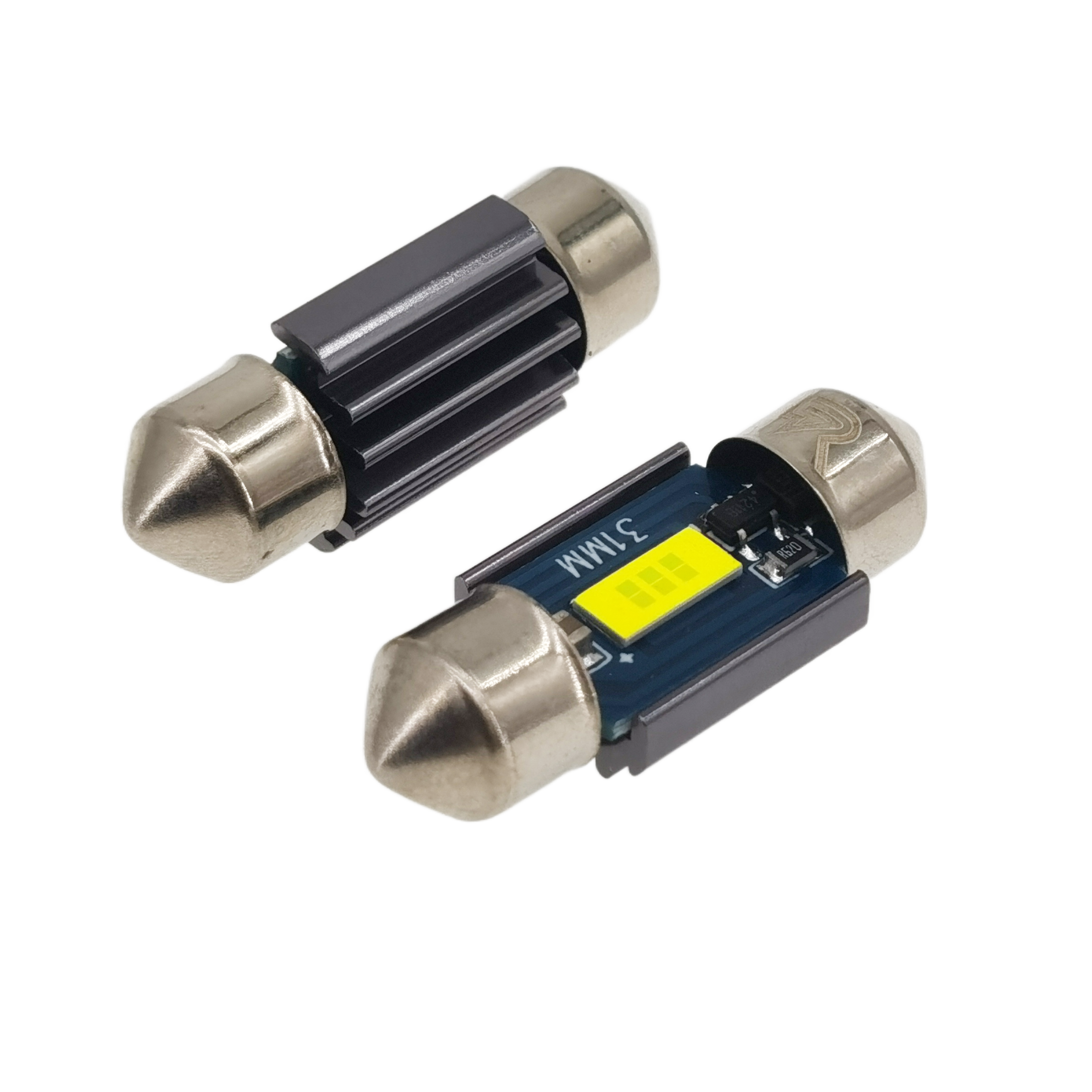 Riglow™ 31mm 1SMD 7035 CANBUS LED Festoon Bulb – Ice White | 500LM | 3W | 12V-2