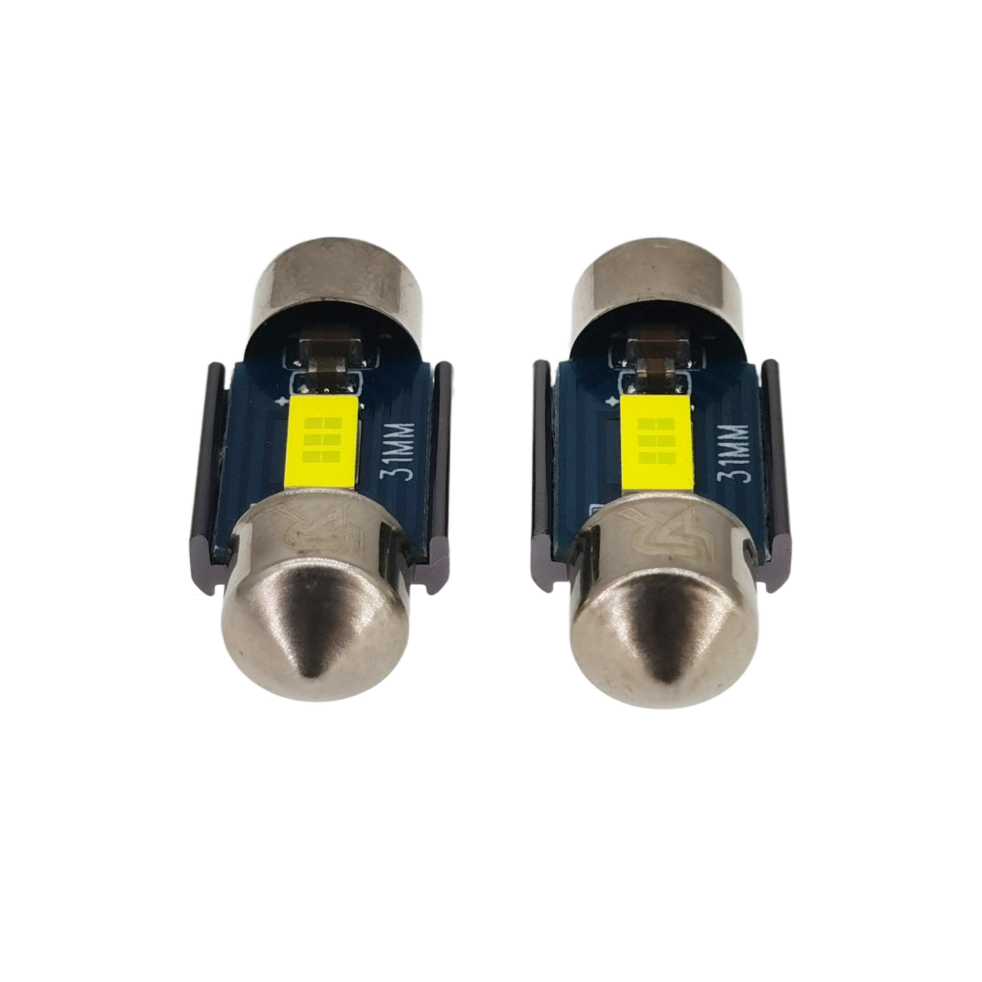 Riglow™ 31mm 1SMD 7035 CANBUS LED Festoon Bulb – Ice White | 500LM | 3W | 12V-3