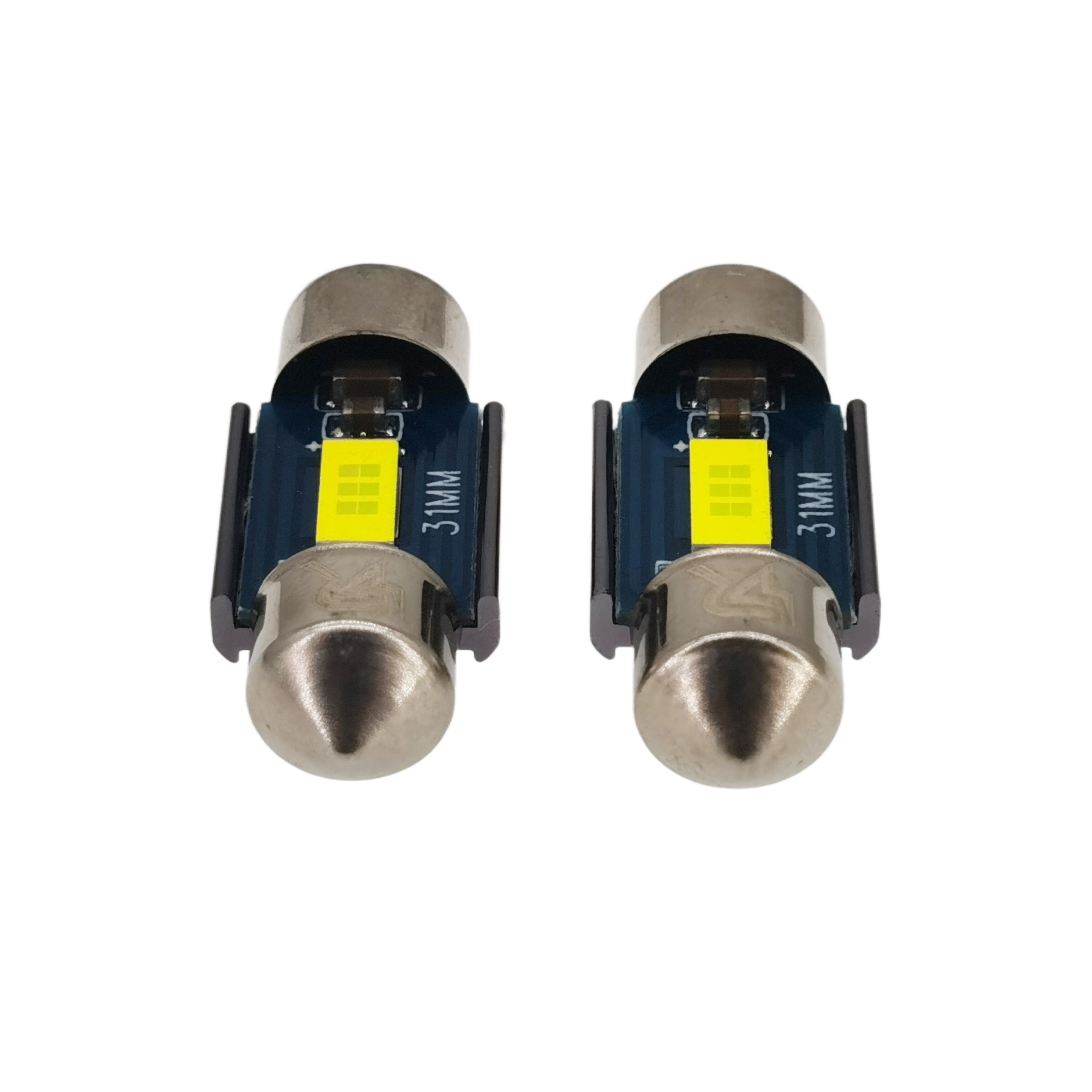 Riglow™ 31mm 1SMD 7035 CANBUS LED Festoon Bulb – Ice White | 500LM | 3W | 12V-3