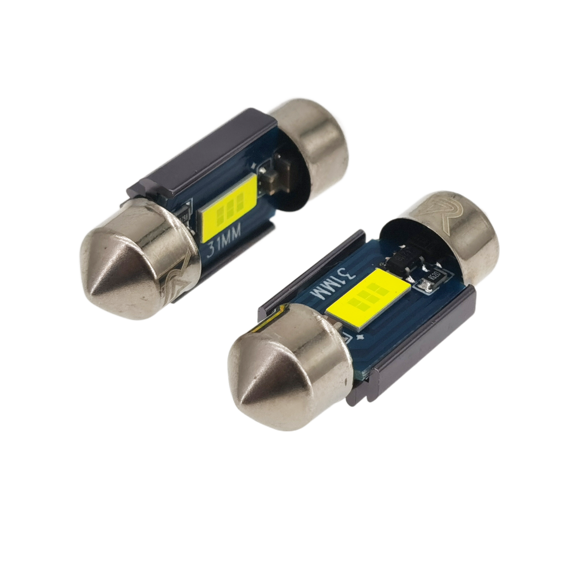 Riglow™ 31mm 1SMD 7035 CANBUS LED Festoon Bulb – Ice White | 500LM | 3W | 12V-4