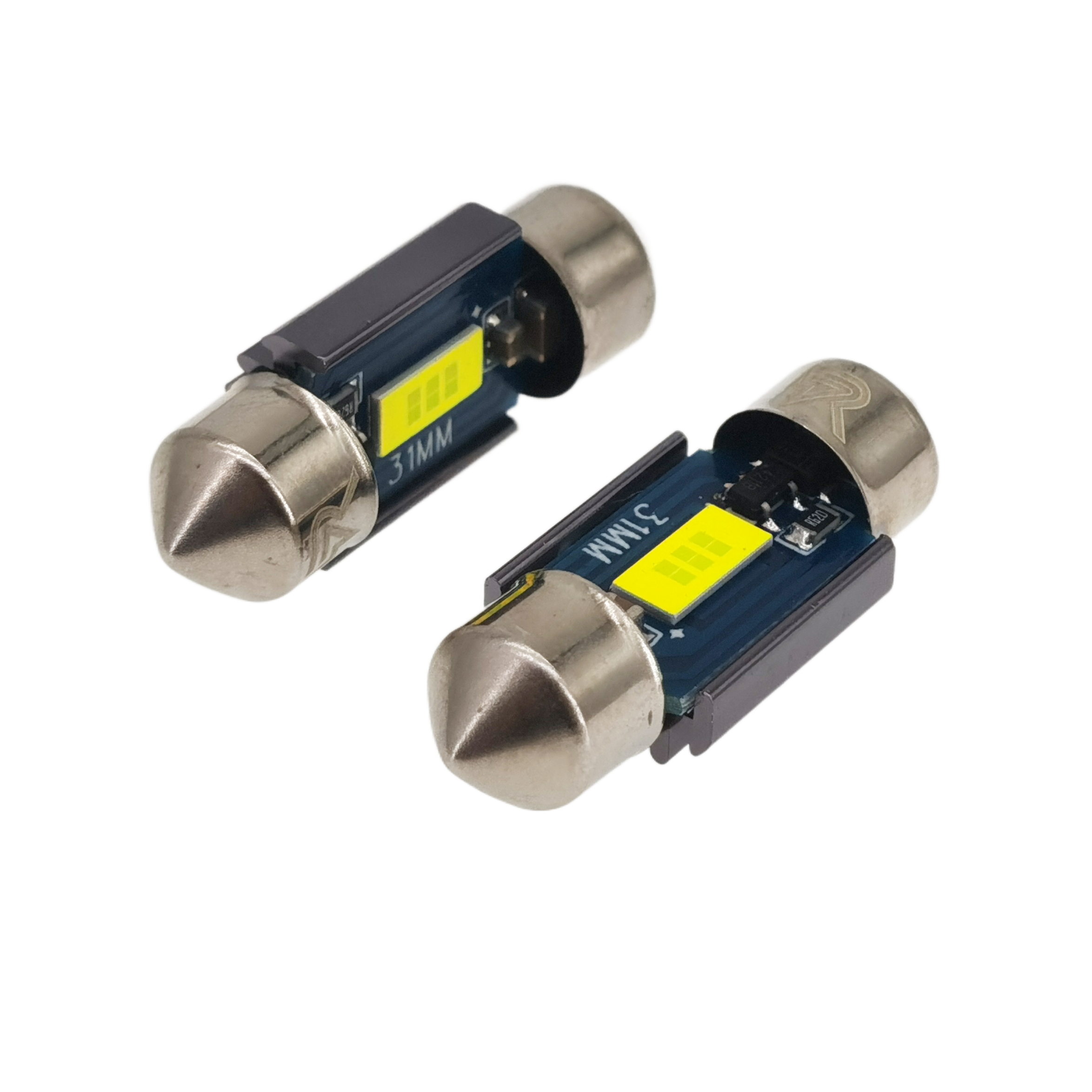 Riglow™ 31mm 1SMD 7035 CANBUS LED Festoon Bulb – Ice White | 500LM | 3W | 12V-4