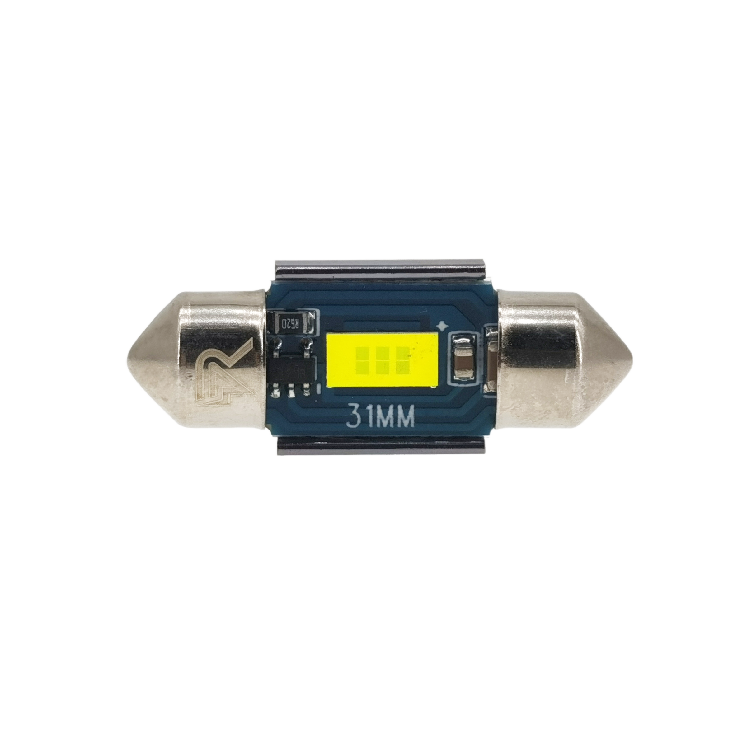 Riglow™ 31mm 1SMD 7035 CANBUS LED Festoon Bulb – Ice White | 500LM | 3W | 12V-6