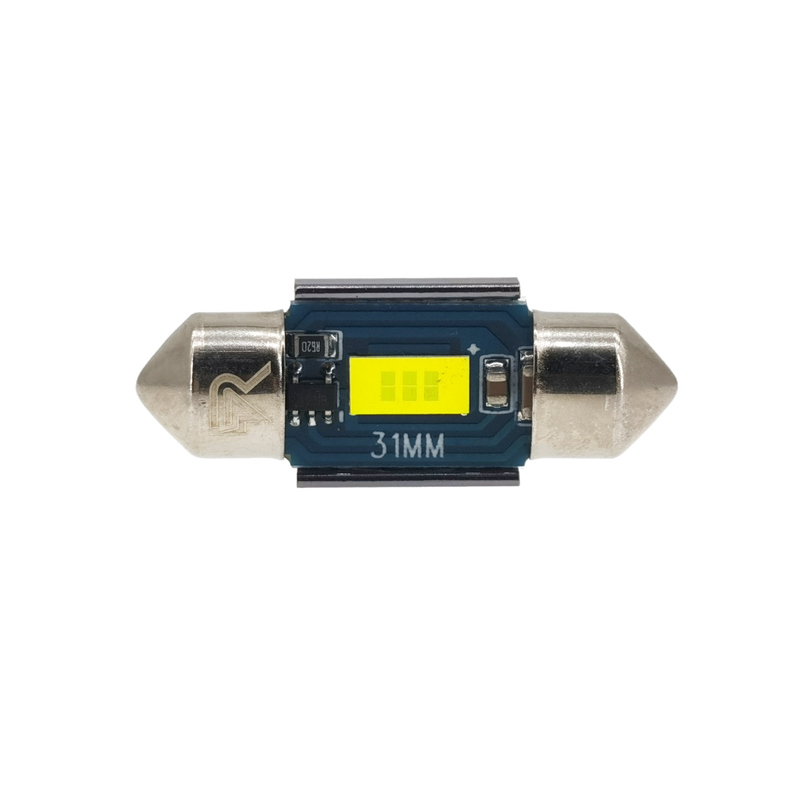 Riglow™ 31mm 1SMD 7035 CANBUS LED Festoon Bulb – Ice White | 500LM | 3W | 12V-6