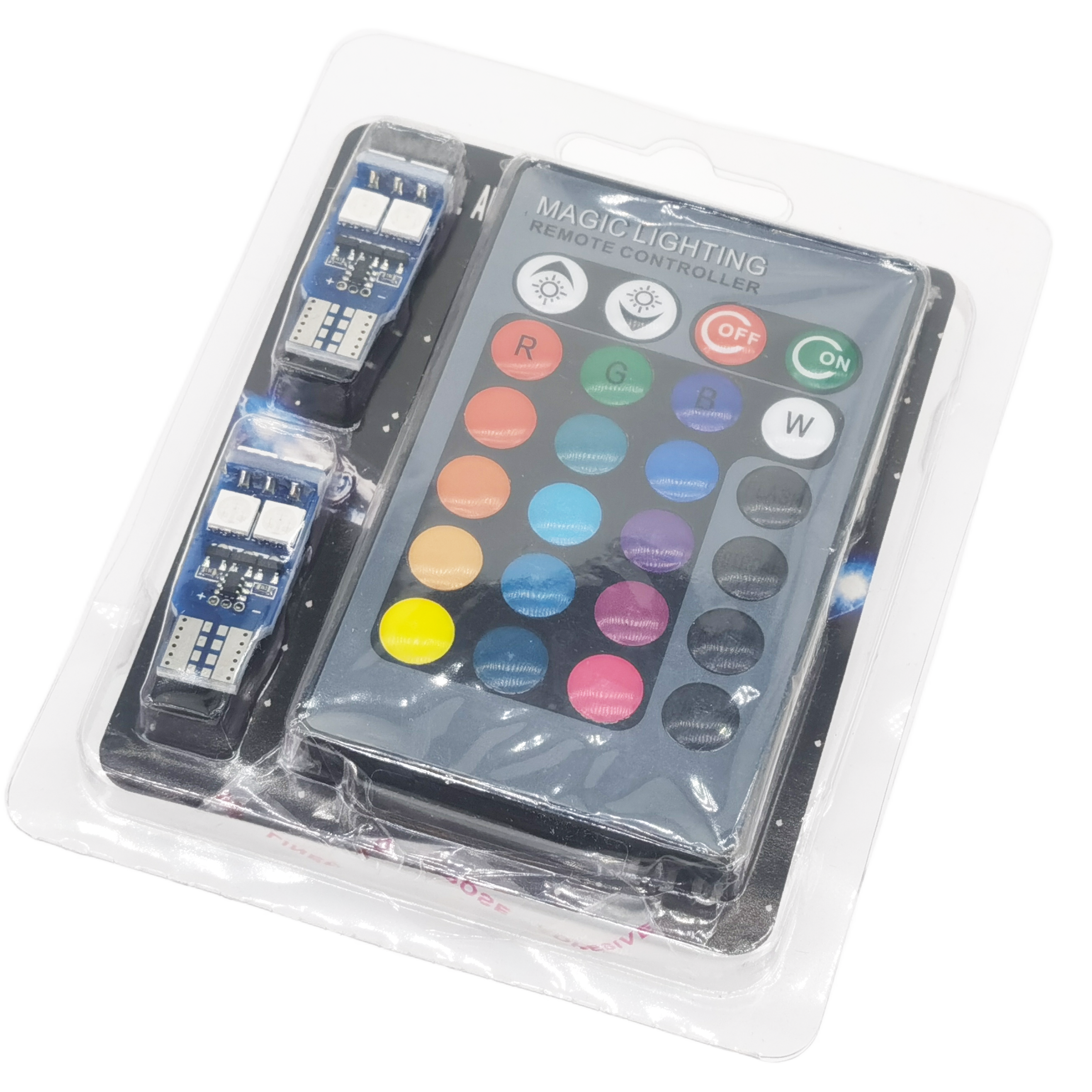 Riglow™ T10 RGB LED Bulbs (Multi-Color + Remote Control)-2