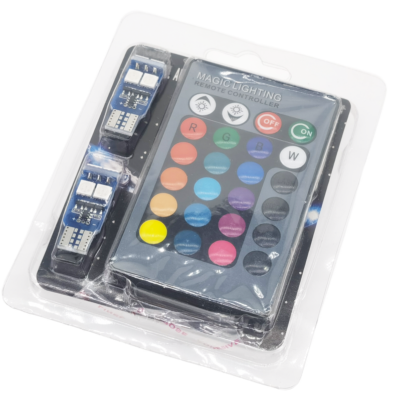 Riglow™ T10 RGB LED Bulbs (Multi-Color + Remote Control)-2