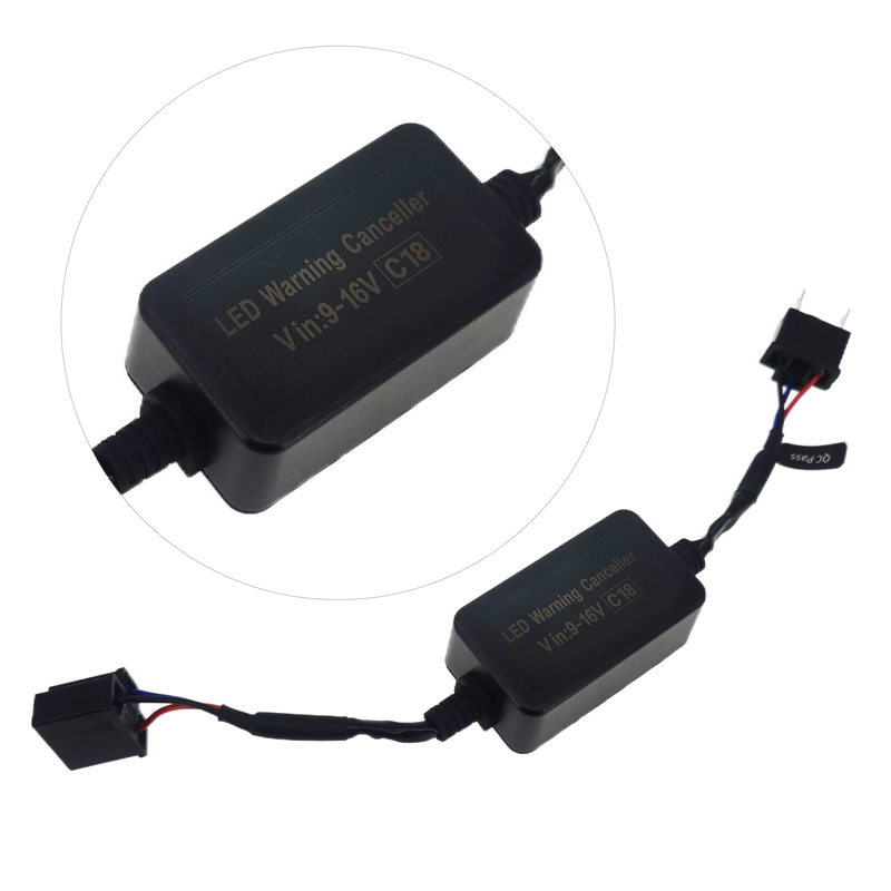Riglow™ C18 LED Canbus Decoder – H4 Anti-Flicker & Error Canceller (Pair)-1