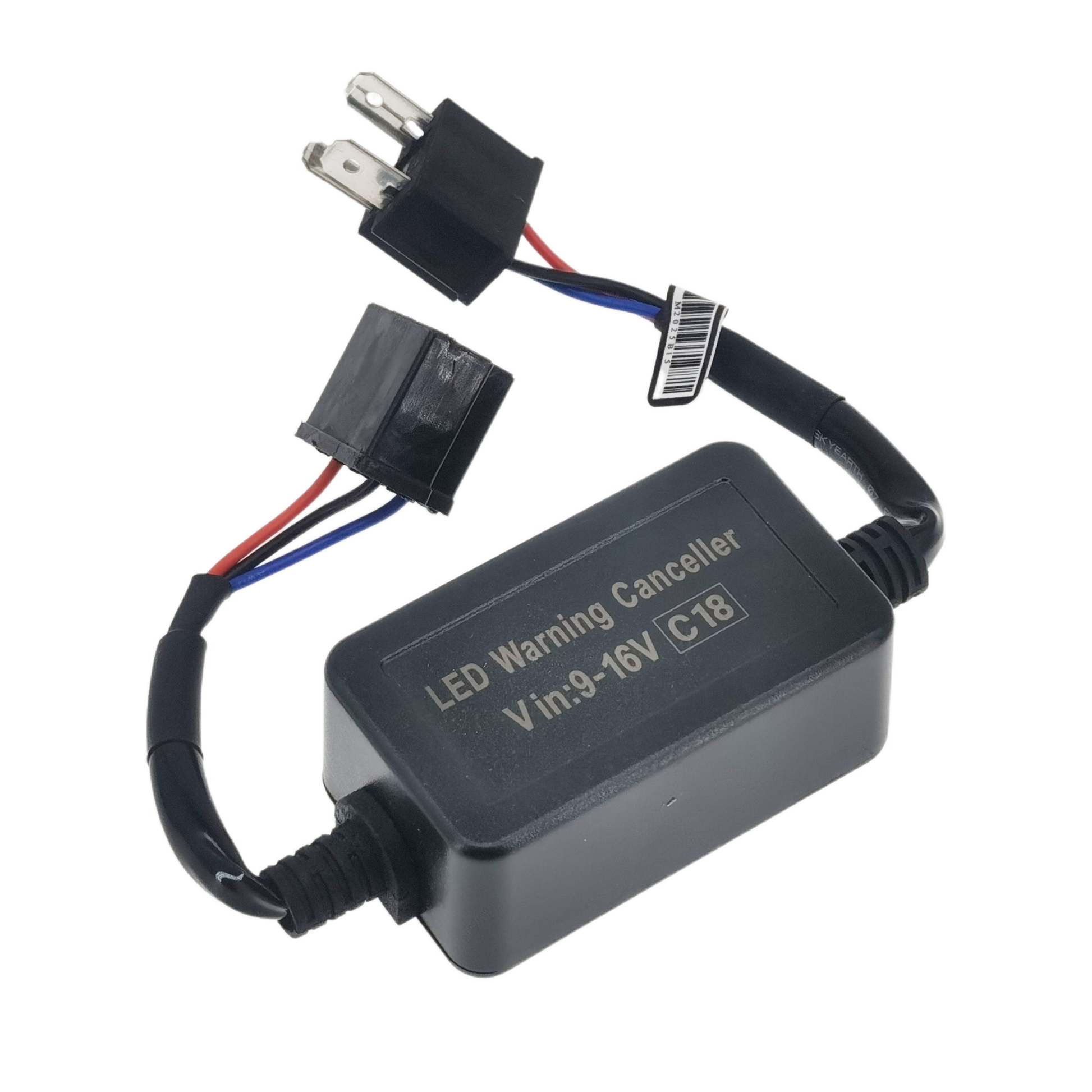 Riglow™ C18 LED Canbus Decoder – H4 Anti-Flicker & Error Canceller (Pair)-5