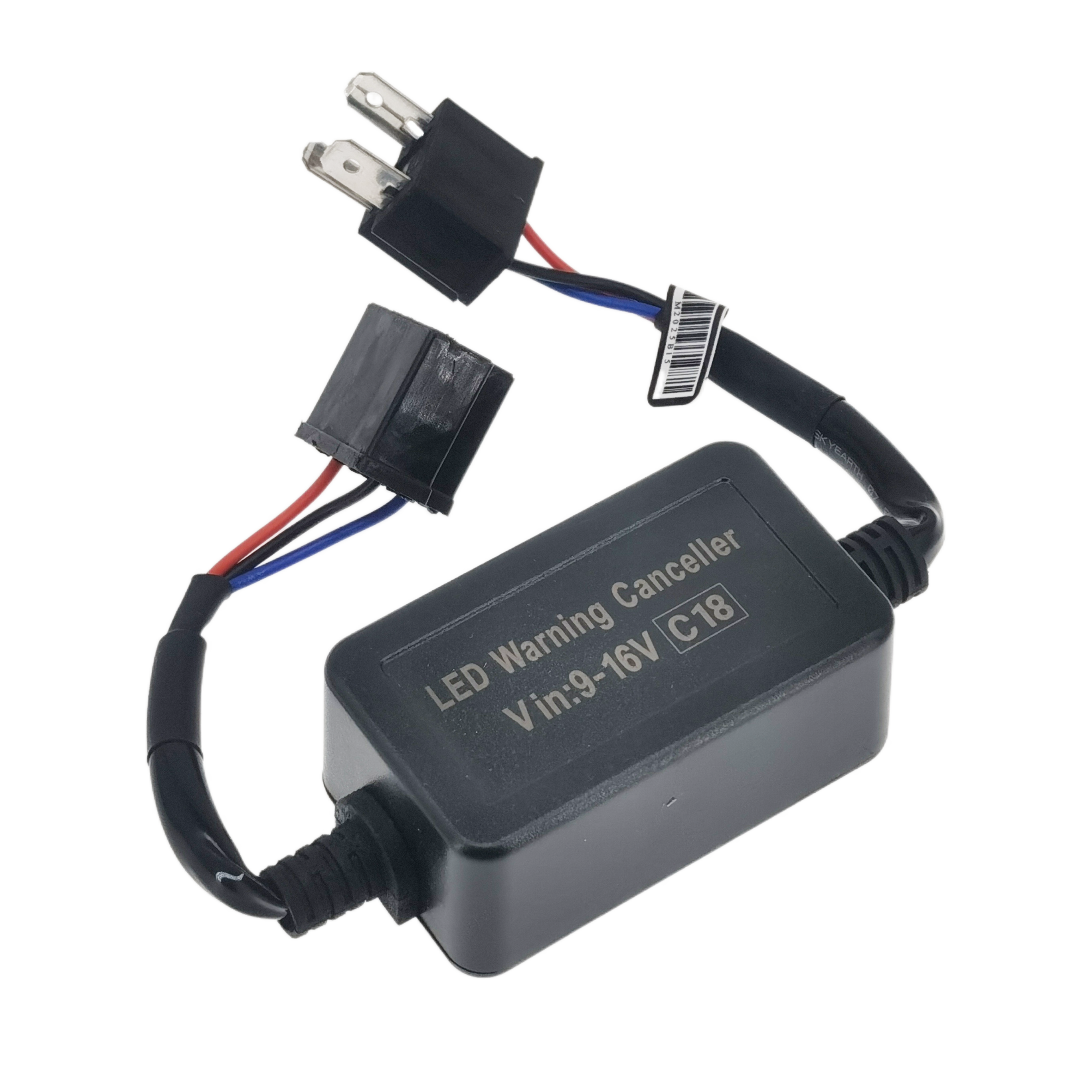 Riglow™ C18 LED Canbus Decoder – H4 Anti-Flicker & Error Canceller (Pair)-5