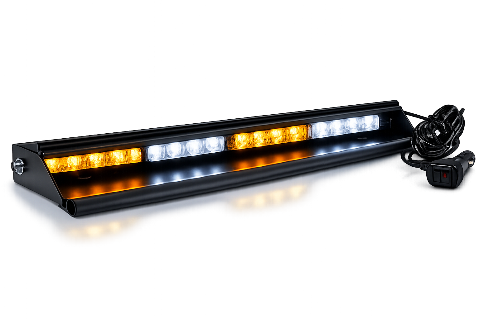 Riglow™ Visor Strobe Light Bar – Dual Color (Amber/White)-1