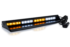 Riglow™ Visor Strobe Light Bar – Dual Color (Amber/White)-1