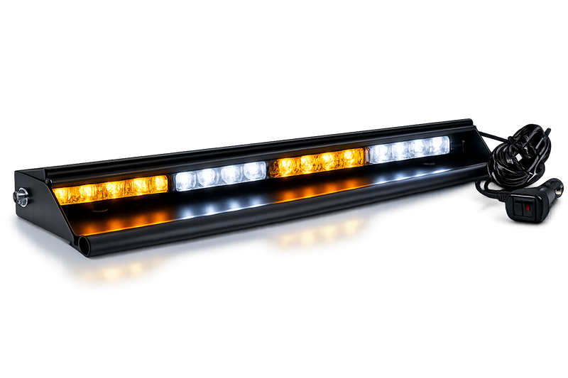 Riglow™ Visor Strobe Light Bar – Dual Color (Amber/White)-1