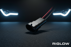 Riglow™ H11 Female Bulb Socket Connector Harness-2
