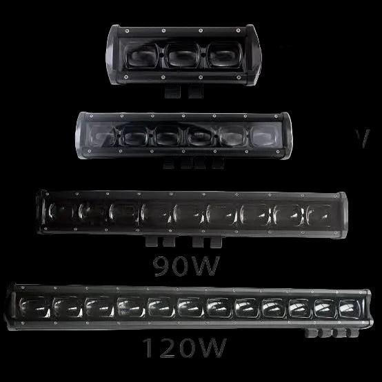 Riglow™ 6D CREE LED Single Row Light Bar – 30W–240W Spot Beam IP68