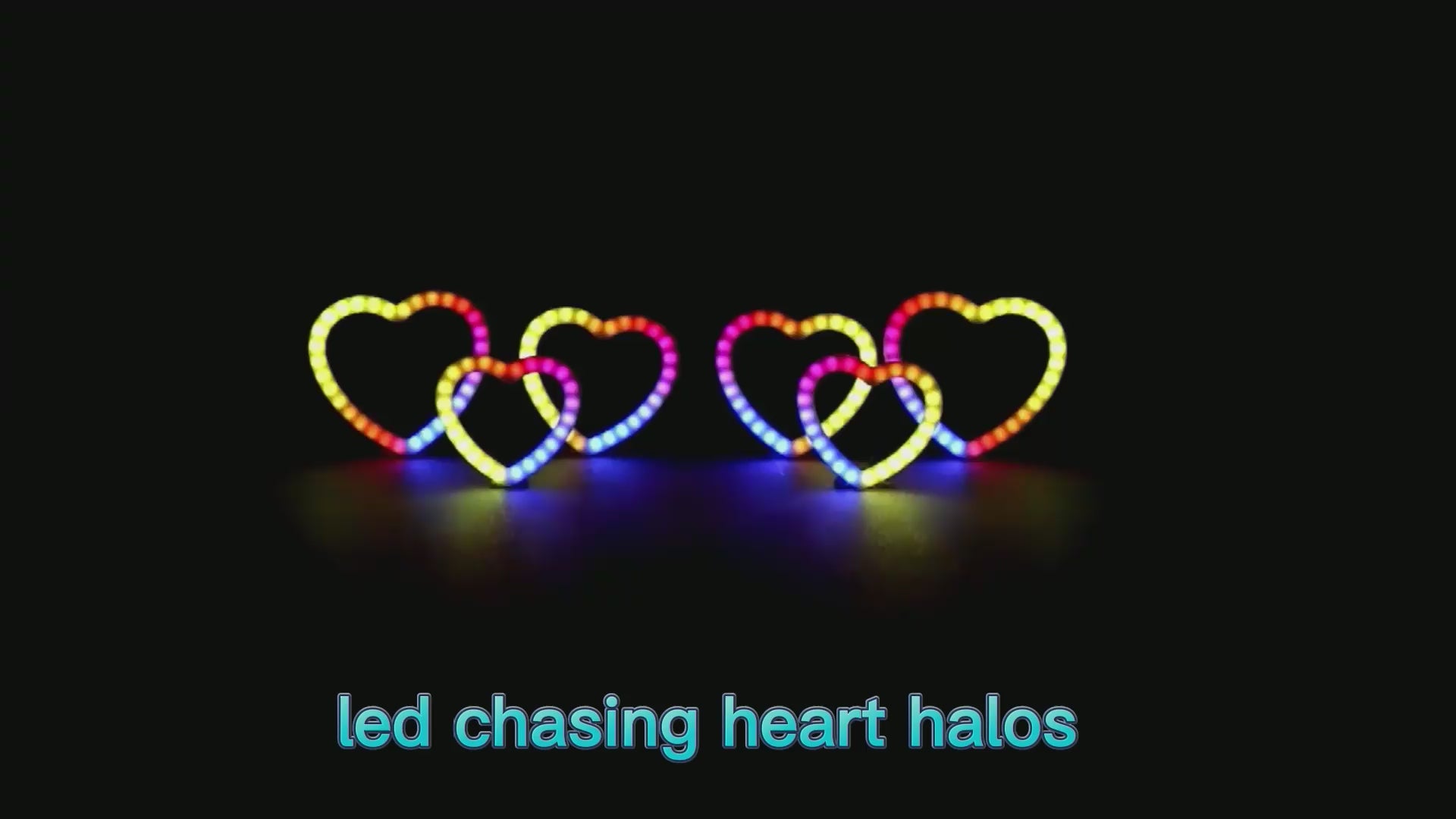Riglow™ RGB Chasing Specialty Halo Rings — 80mm / 2.5"-9