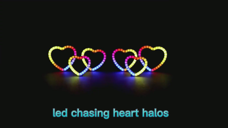 Riglow™ RGB Chasing Specialty Halo Rings — 80mm / 2.5"-9