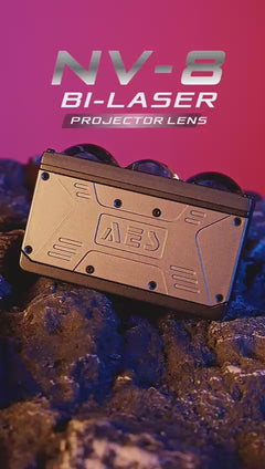 Riglow™ Powered by AES NV-8 Laser Bi-LED Auxiliary Driving Lights – White / Amber Dual Color-2