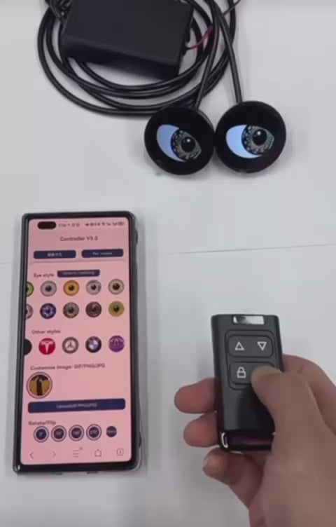 Riglow™ RGB Blinking Devil Eyes – WiFi App-Controlled Demon Eye Projector Kit (Pair)-3