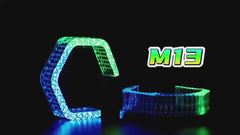 Riglow™ Powered by AES M13 5D Crystal RGB Angel Eyes Shroud – Bluetooth App Controlled with Welcome Function-2