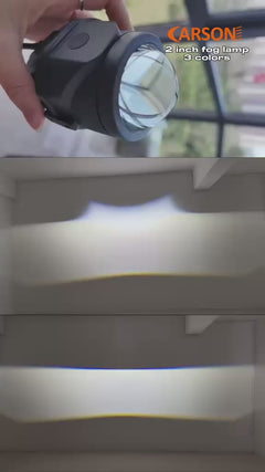 Riglow™ Powered by Carson Bi-LED Projector Fog Lamps – F2 & F3 Series | 6000K White-7