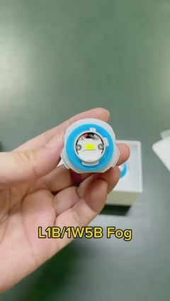 Riglow™ L1B / LW5B LED Fog & Rear Light Bulbs – 56W | 5600LM | 6000K White – Sold as Pair-2