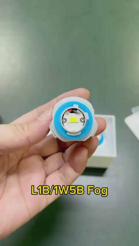 Riglow™ L1B / LW5B LED Fog & Rear Light Bulbs – 56W | 5600LM | 6000K White – Sold as Pair-2
