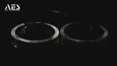 Riglow™ Powered by AES M5 5D RGB Crystal Angel Eyes Shroud | Bluetooth, Switchback & Welcome Function-2