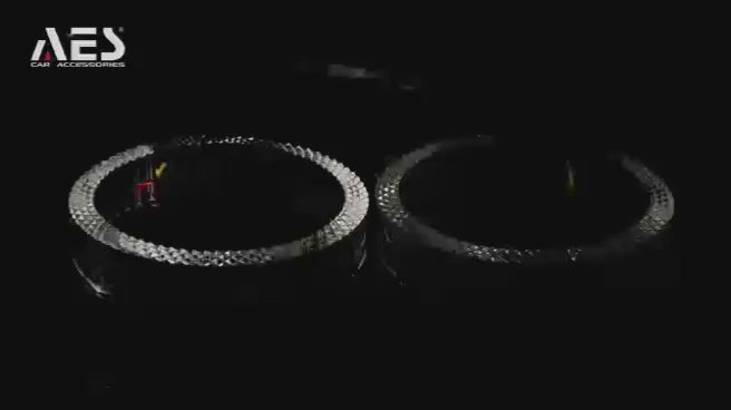 Riglow™ Powered by AES M5 5D RGB Crystal Angel Eyes Shroud | Bluetooth, Switchback & Welcome Function-2