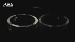 Riglow™ Powered by AES M5 5D RGB Crystal Angel Eyes Shroud | Bluetooth, Switchback & Welcome Function-5