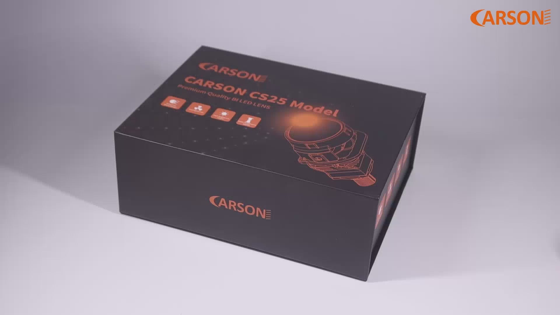 Riglow™ Powered by Carson CS25 2.5" Bi-LED Projector Lens-2