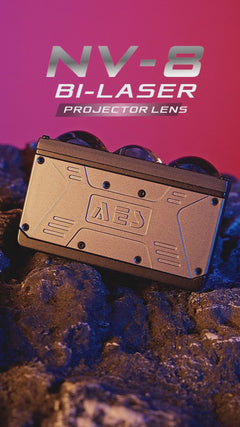 Riglow™ Powered by AES NV-8 Laser Bi-LED Auxiliary Driving Lights – White / Amber Dual Color-2