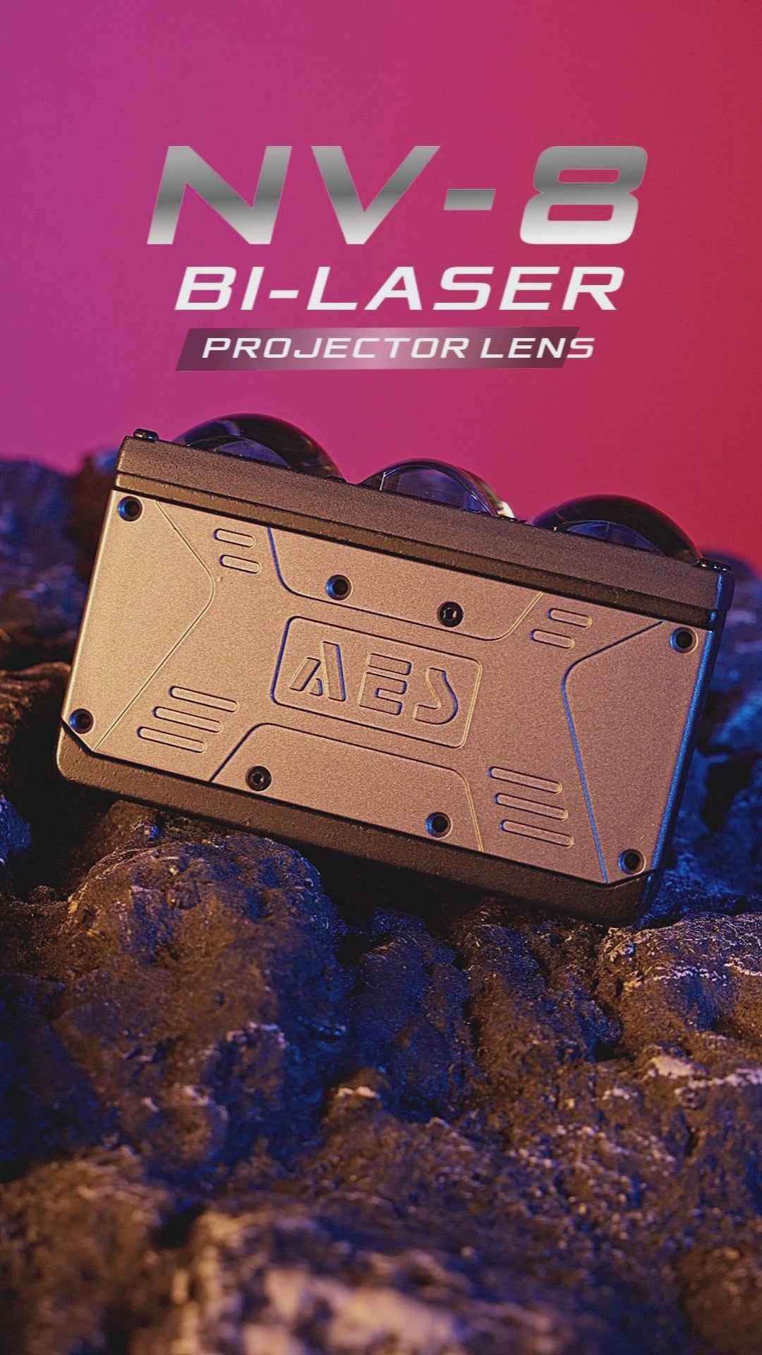 Riglow™ Powered by AES NV-8 Laser Bi-LED Auxiliary Driving Lights – White / Amber Dual Color-2