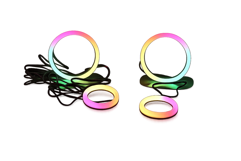 Riglow™ RGB Chasing LED Halo Rings (60mm–100mm)-1