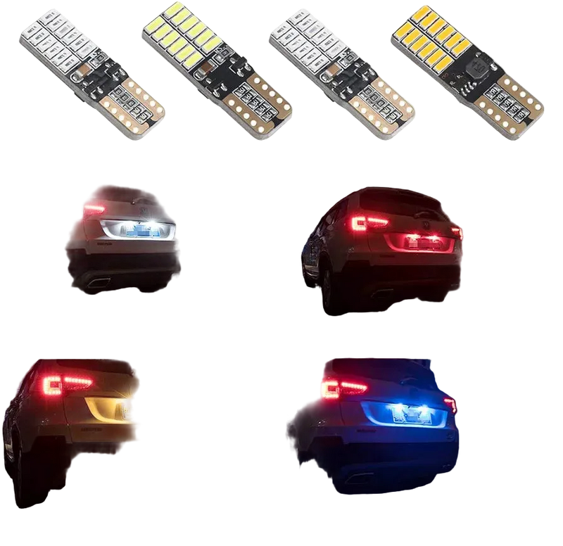 Riglow™ T10 / W5W CANBUS LED Bulb – 5W Super Bright 4014 SMD-7