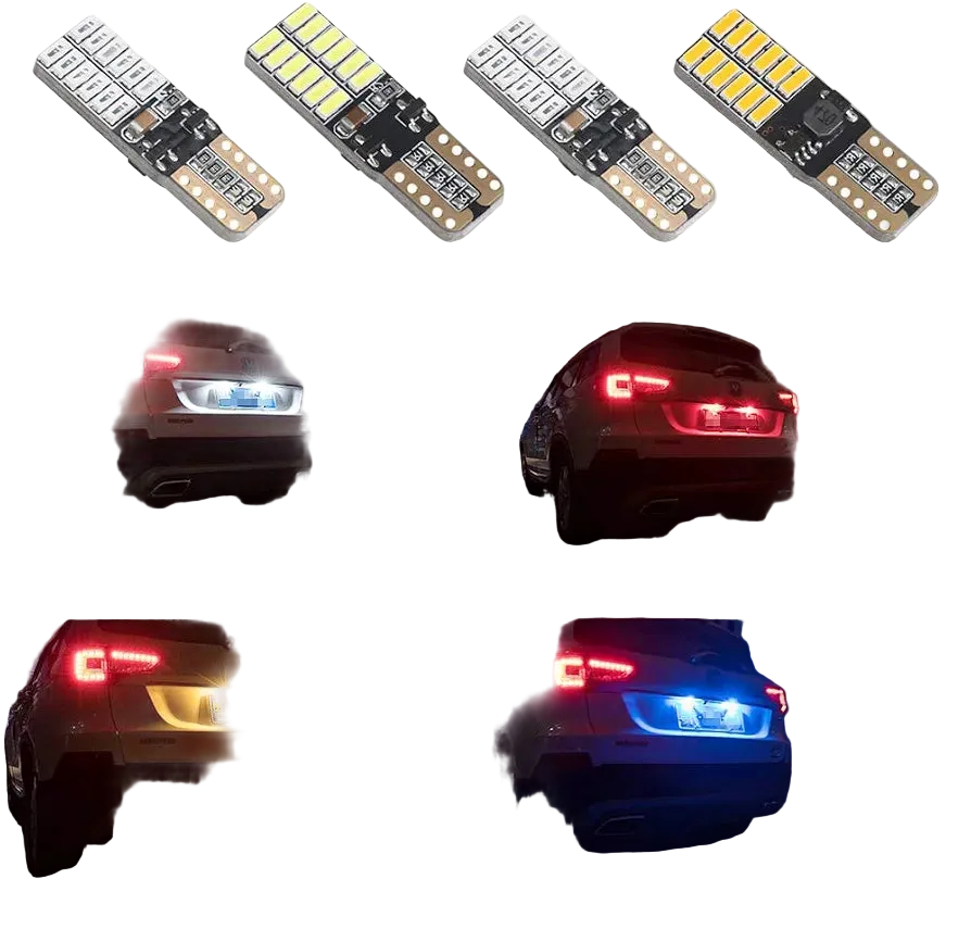 Riglow™ T10 / W5W CANBUS LED Bulb – 5W Super Bright 4014 SMD-7