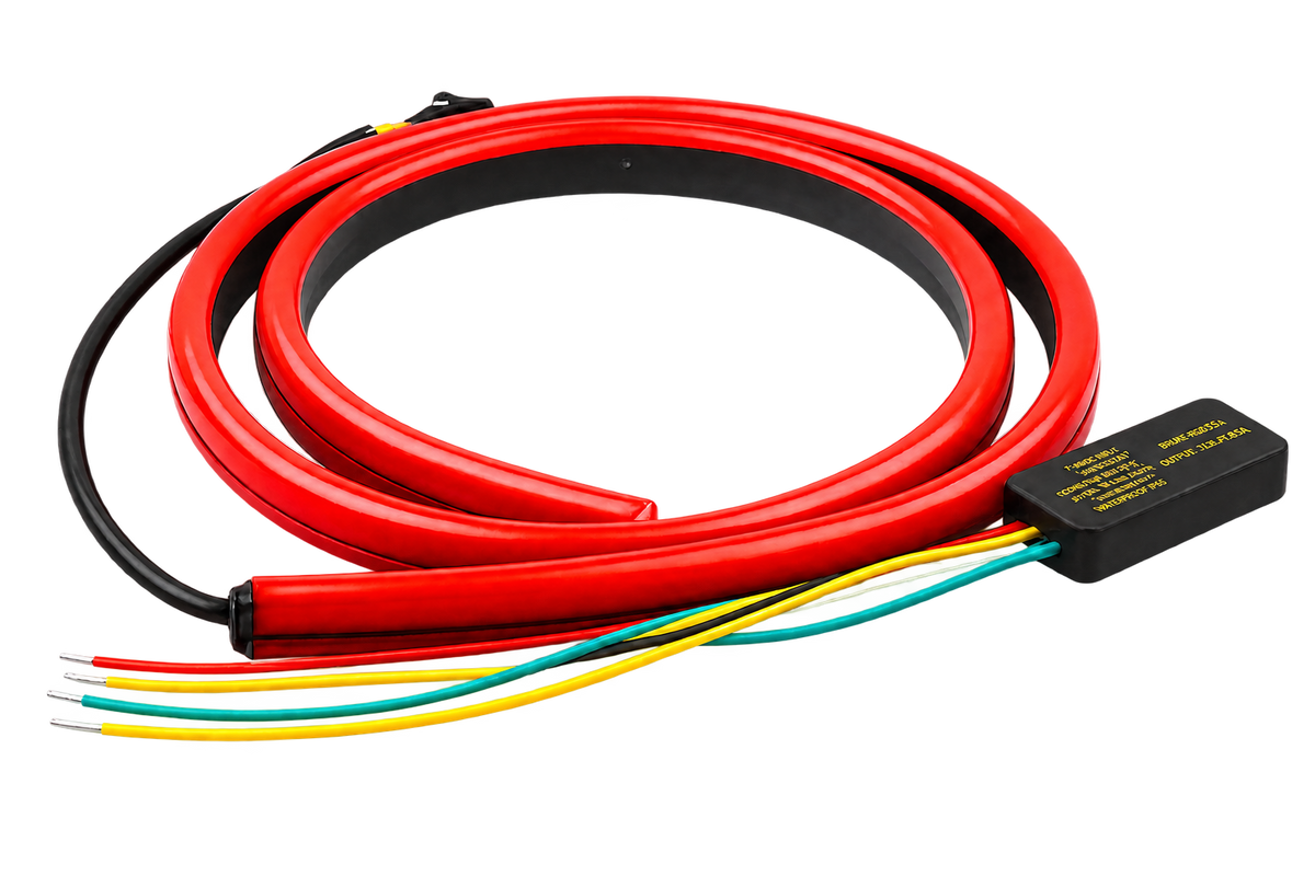 Riglow™ 1M Dynamic LED Third Brake Light Strip – 144 LEDs | Red | IP68-4